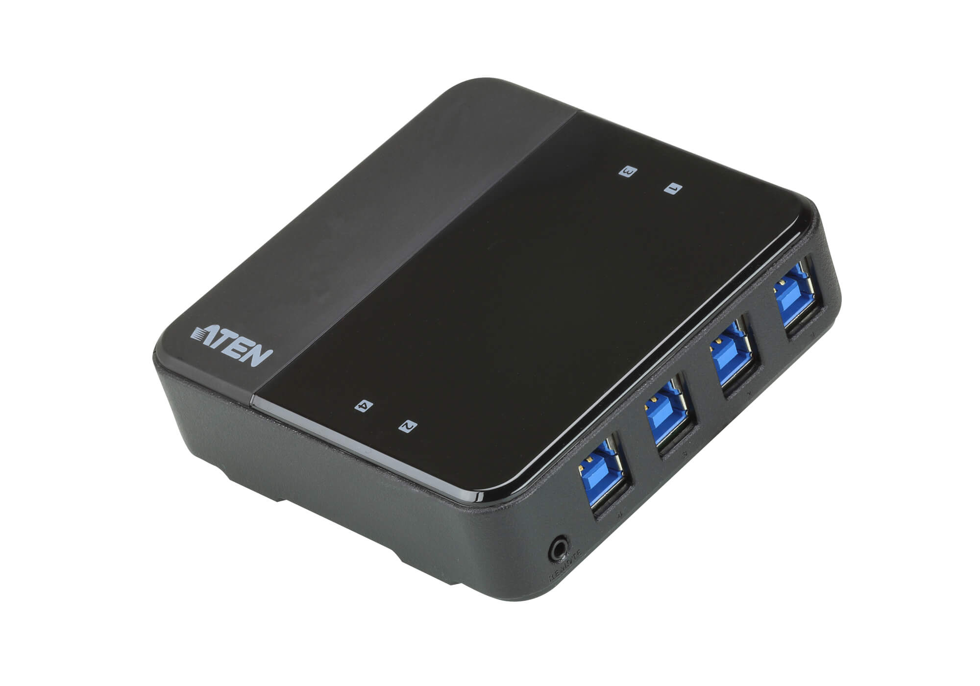 Aten Peripheral Switch 4x4 USB 3.1 Gen1, 4x PC, 4x USB 3.1 Gen1 Ports, Remote Port Selector, Plug and Play Aten Peripheral Switch 4x4 USB 3.1 Gen1, 4x PC, 4x USB 3.1 Gen1 Ports, Remote Port Selector, Plug and Play